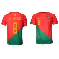 Camisa de time de futebol Portugal Bruno Fernandes #8 Replicas 1º Equipamento Mundo 2022 Manga Curta